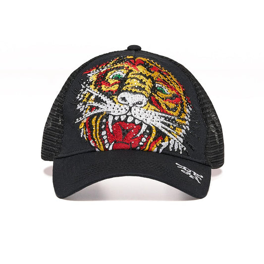 ED HARDY Tiger Rhinestone Trucker Hat