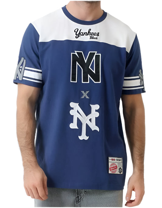 SD SPORT Black Yankees Crewneck S/S T-Shirt