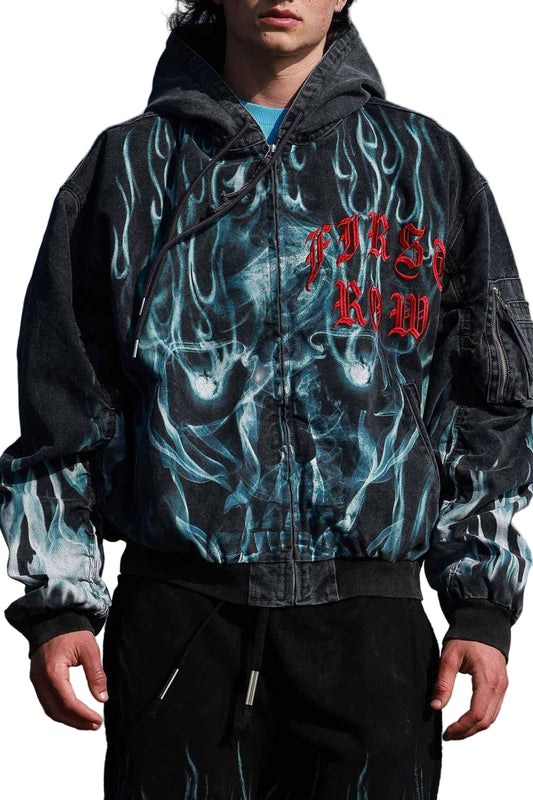FIRST ROW Wake Up And Be Fierce Flame Hood Jacket
