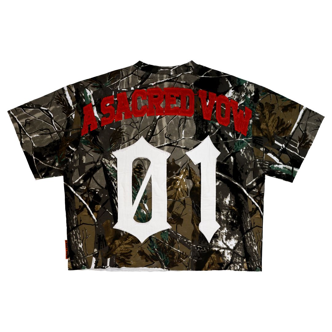 FIRST ROW A Sacred Vow Traces Of Thurible Crop Tee