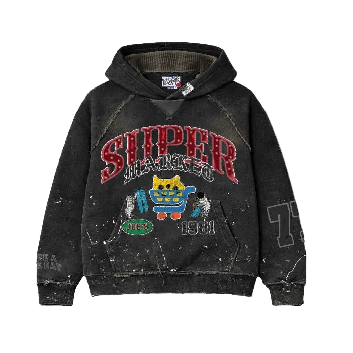 激レア!! ミステリオ マスク フード パーカー XL WWE タトゥー JOE'S SUPERMARKET Vintage Market Oversized Hoodie – K MOMO