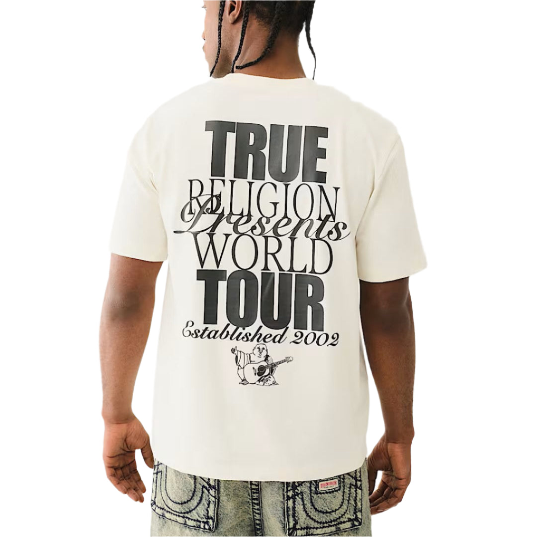 TRUE RELIGION Mixed Font World Tour Tee