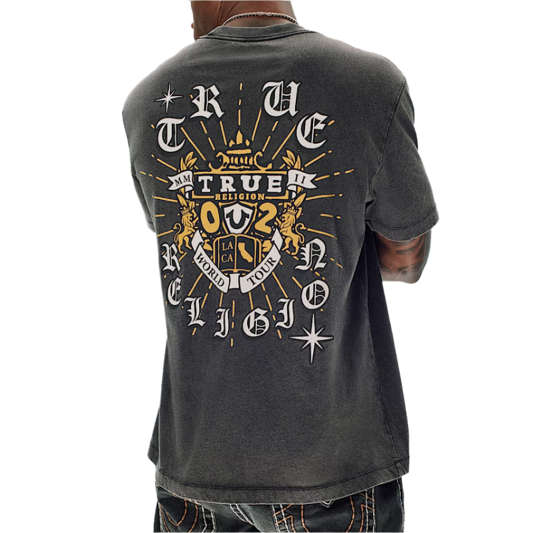 TRUE RELIGION Vintage Shining Crest Tee