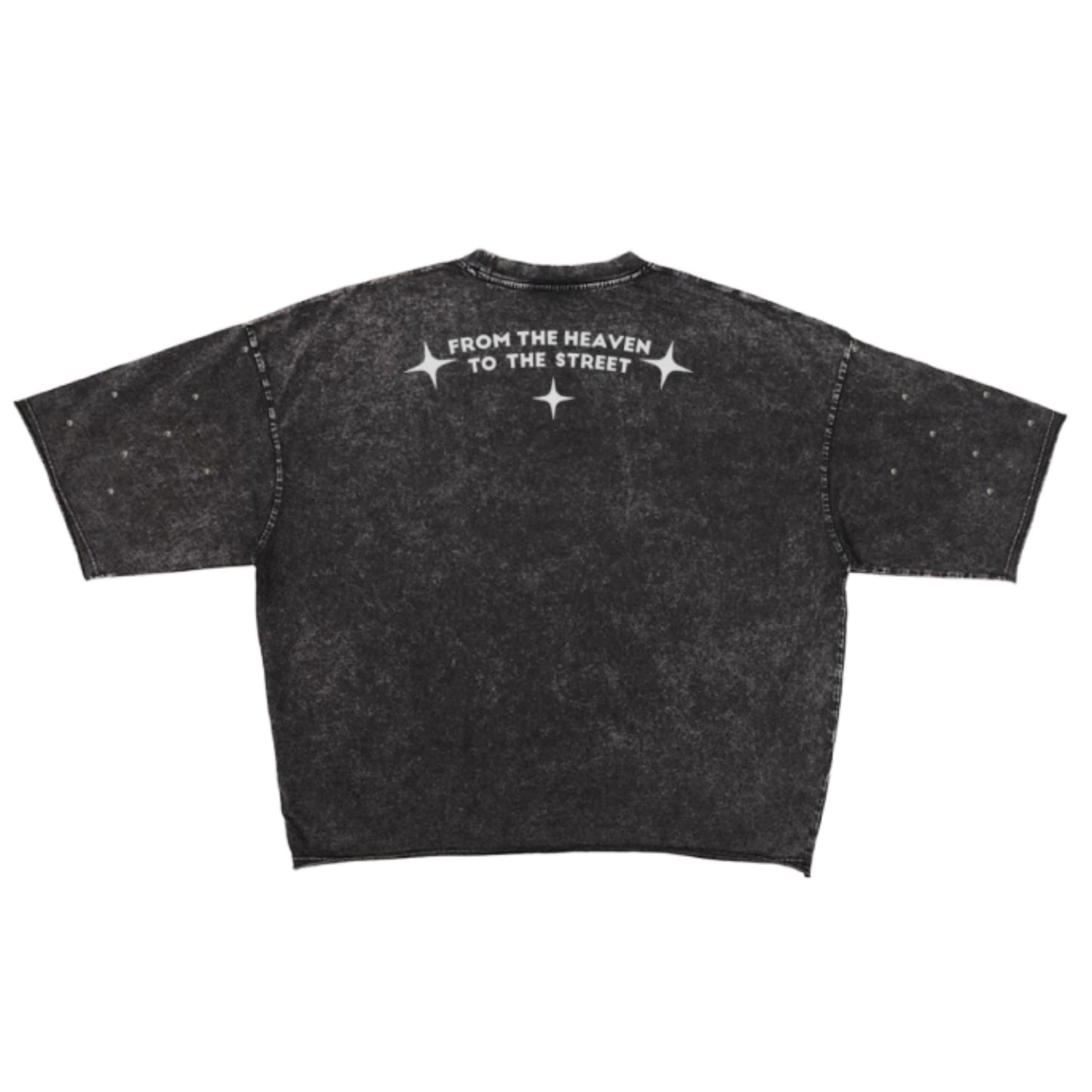 ROKU STUDIO Enzyme Washed From Heaven Cropped Tee