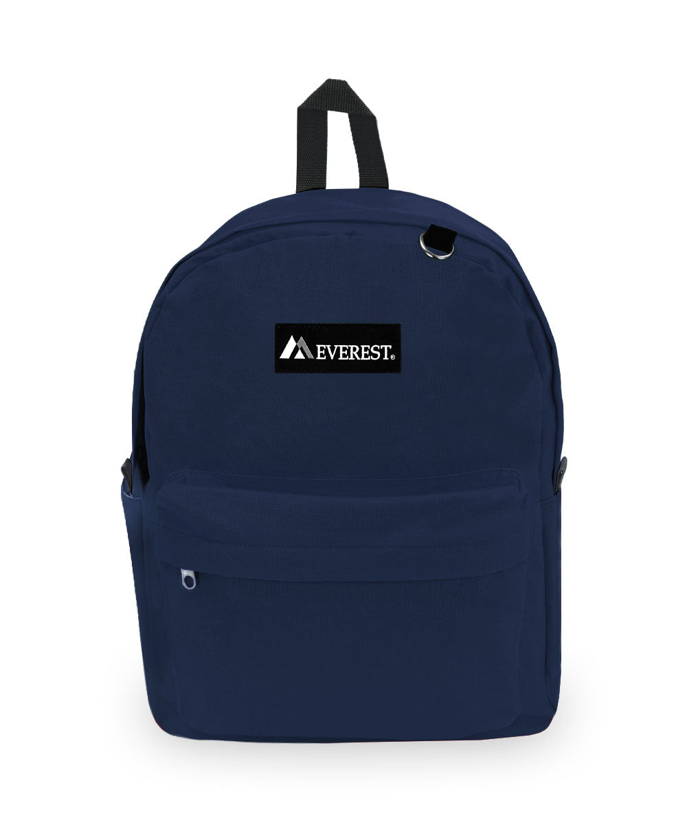 EVEREST CLASSIC LAPTOP BACKPACK W SIDE POCKET NAVY K MOMO