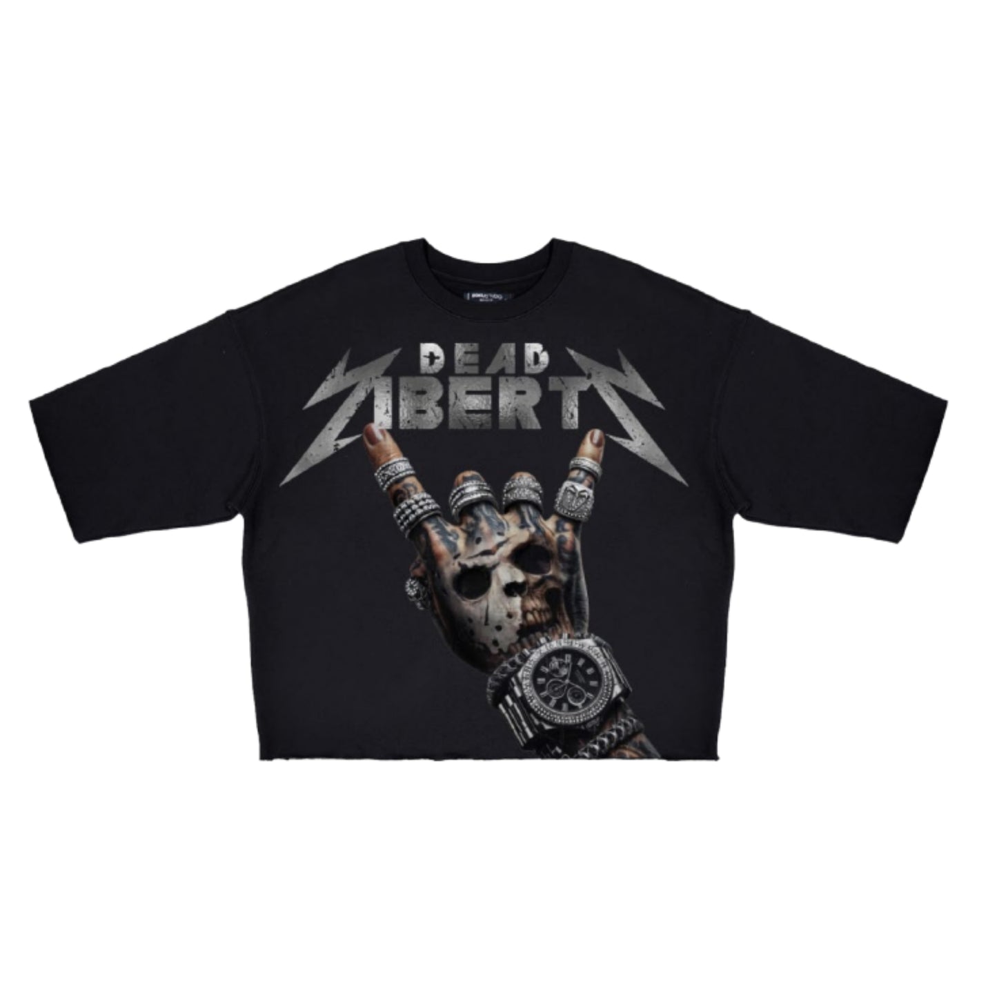 ROKU STUDIO Dead Liberty Rhinestones Cropped Tee