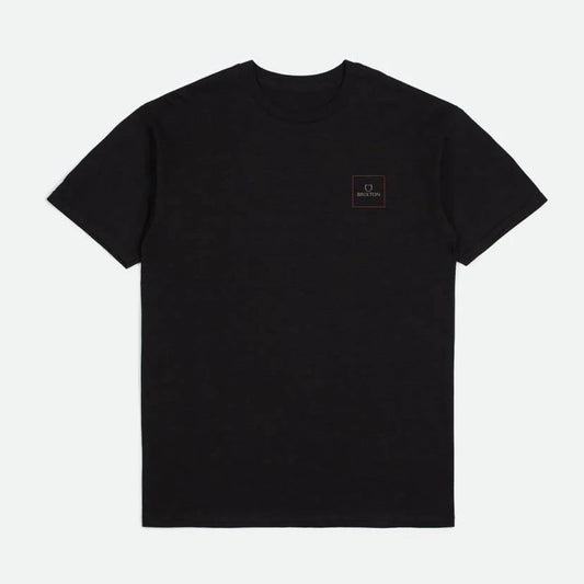 BRIXTON Alpha Square S/S Standard Tee - Black/Red