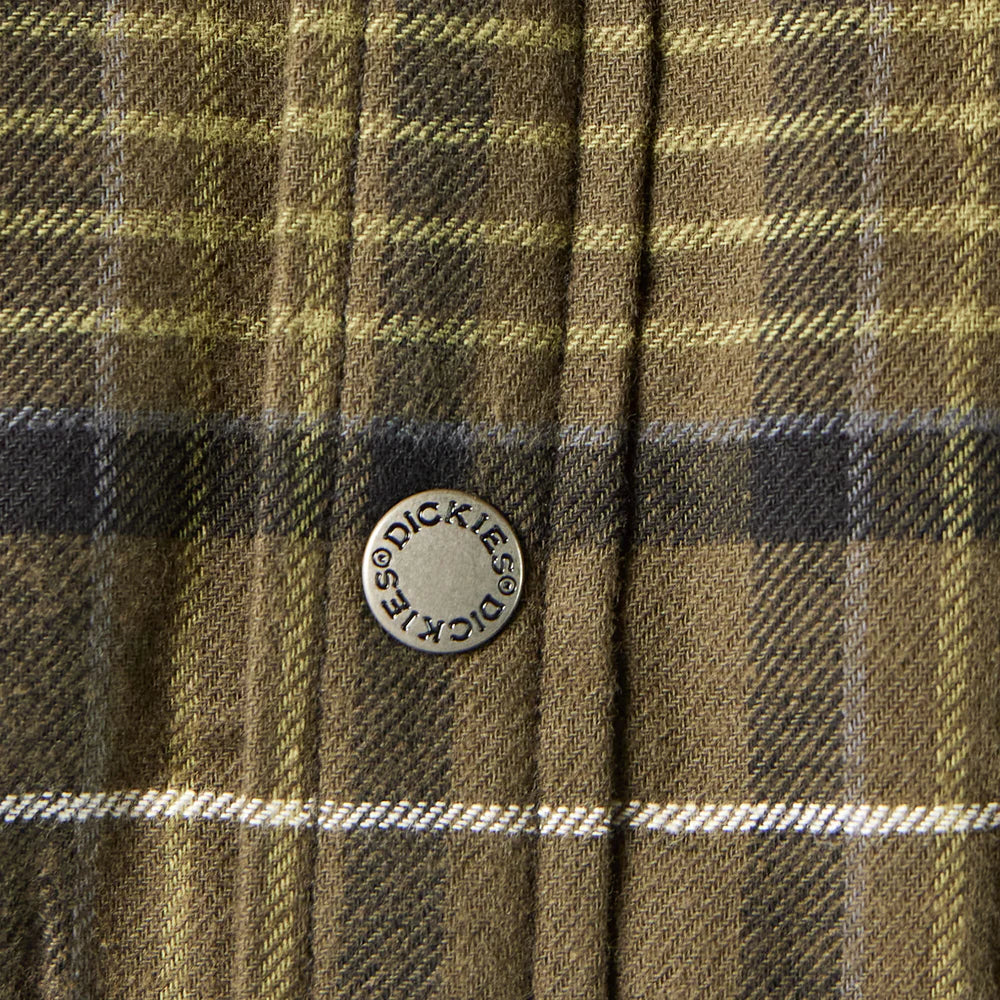 DICKIES Water Repellent Fleece-Lined Flannel Shirt Jacket