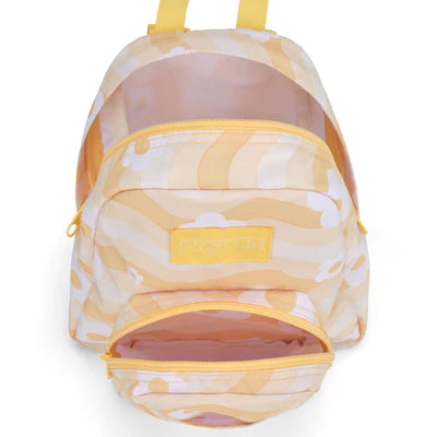 JanSport Half Pint Mini Backpack - Flower Power Yellow