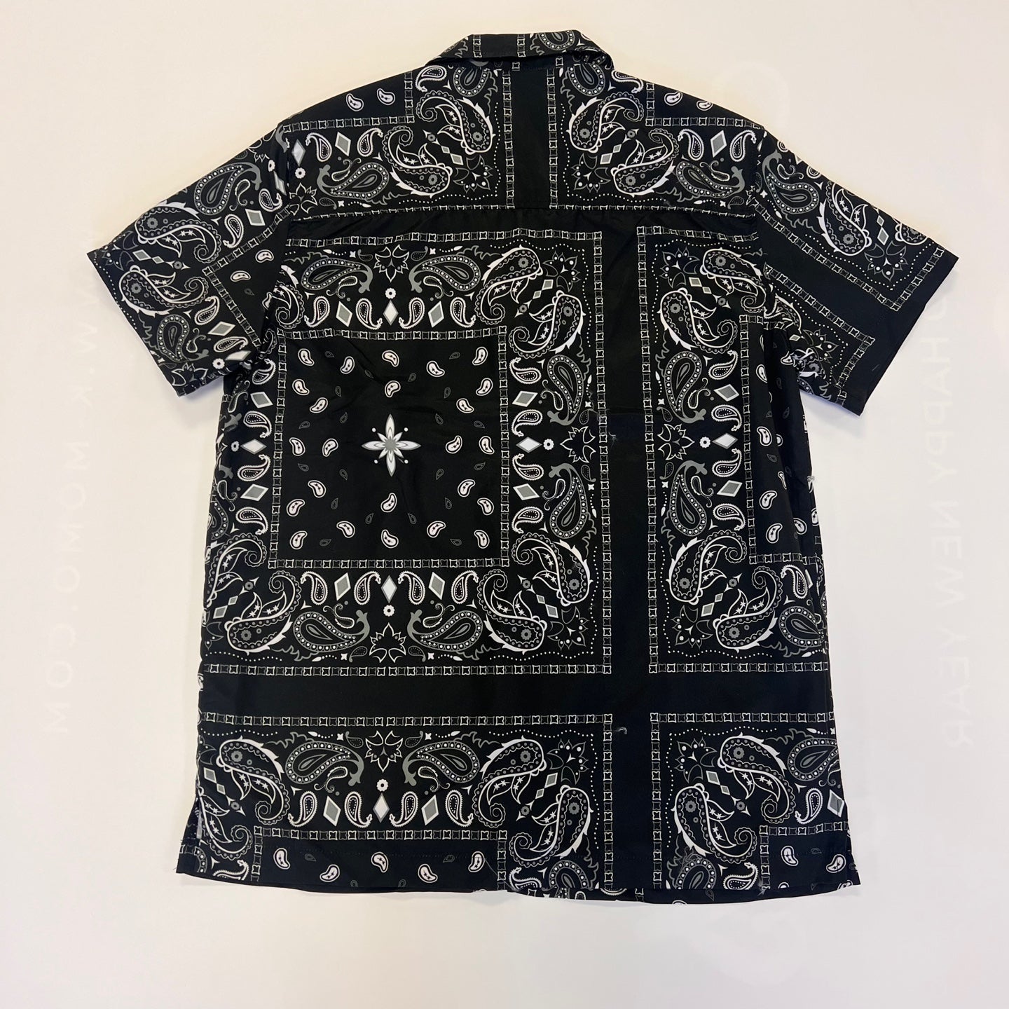 PJ MARK Men Short Sleeve Woven Shirts - Black