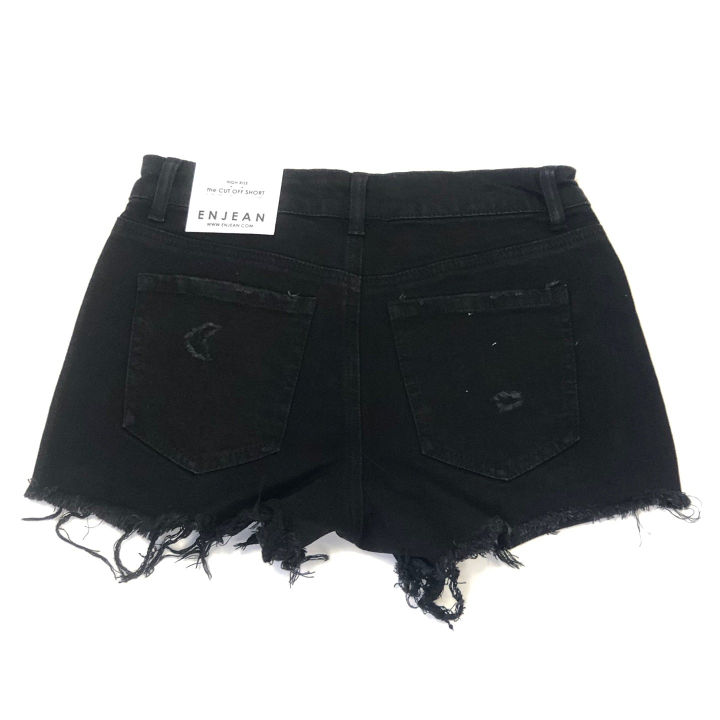Woman's Highrise Destructed Denim Short