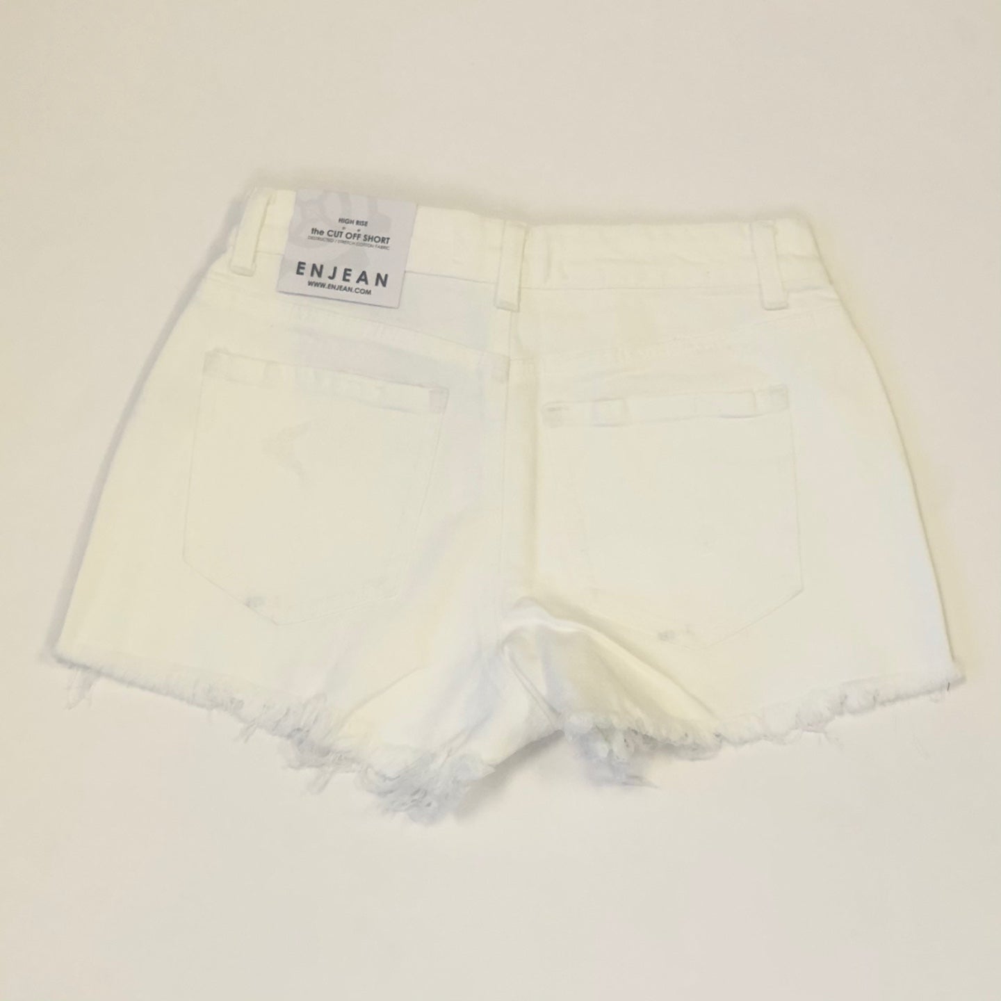 Woman's Highrise Destructed Denim Short