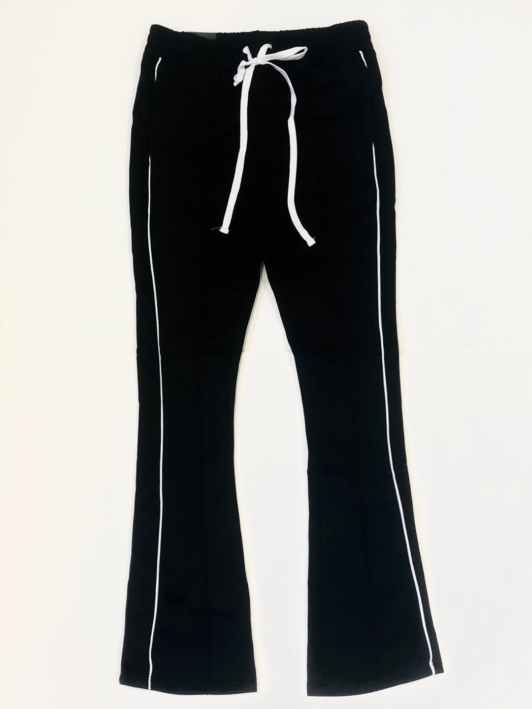 SLIM FLARE TRACK PANTS in red