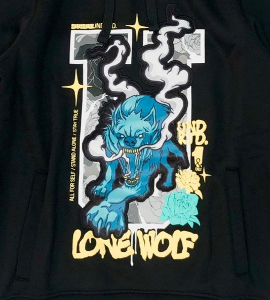 HIGHLY UNDRTD Lone Wolf Graphic Pullover Hoodie