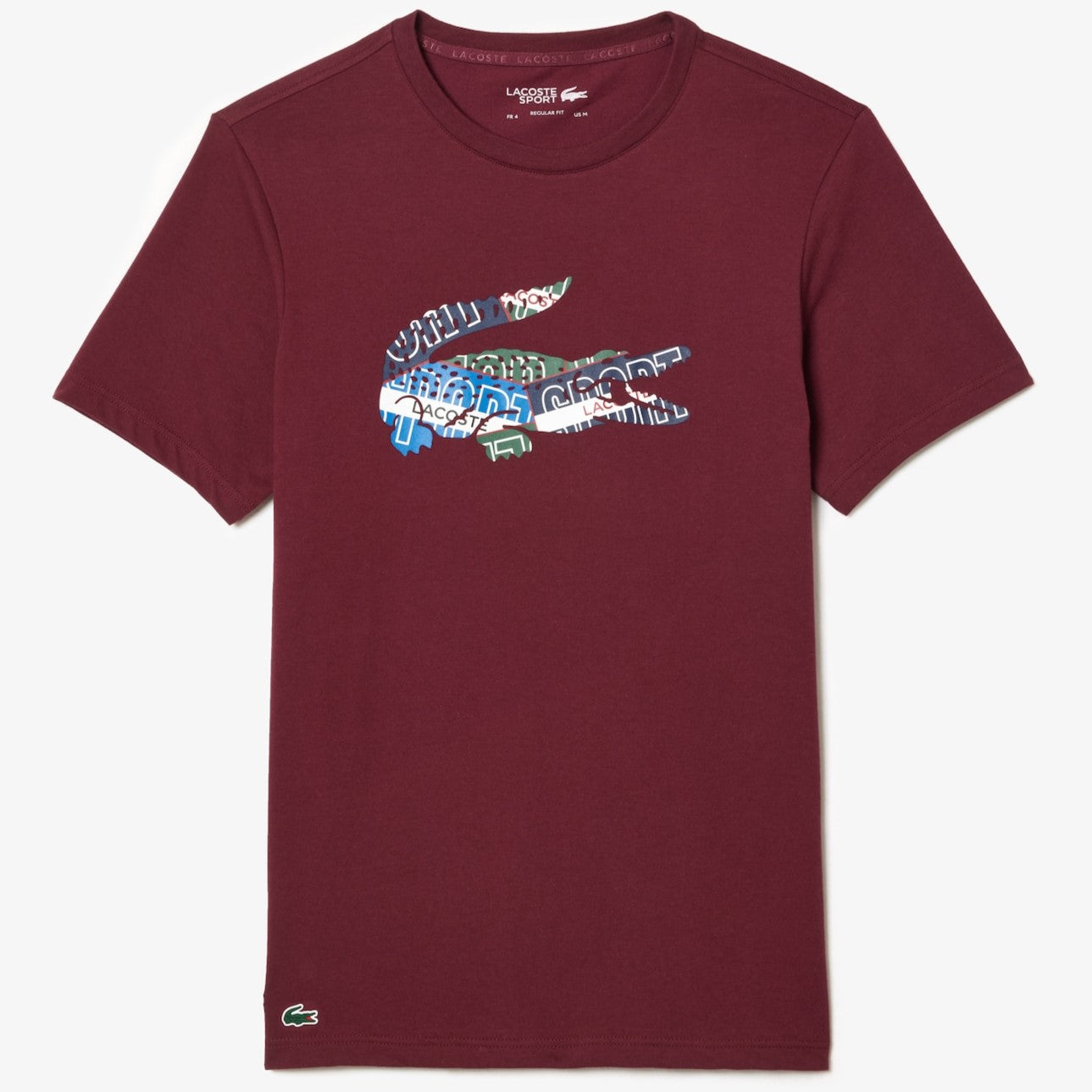 LACOSTE Cotton Jersey Sport T-shirt Burgundy – K MOMO