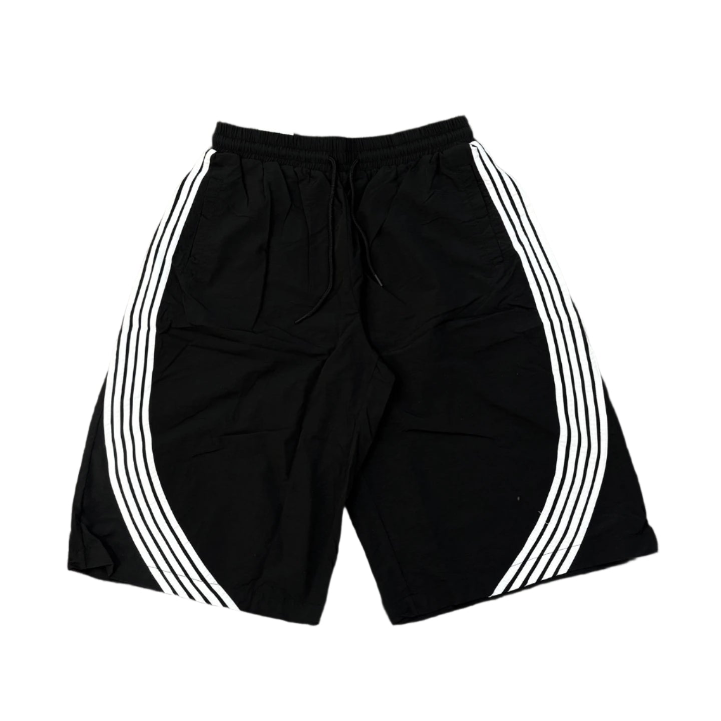 REBEL MINDS Baggy Loose Lightweight Stripe Shorts