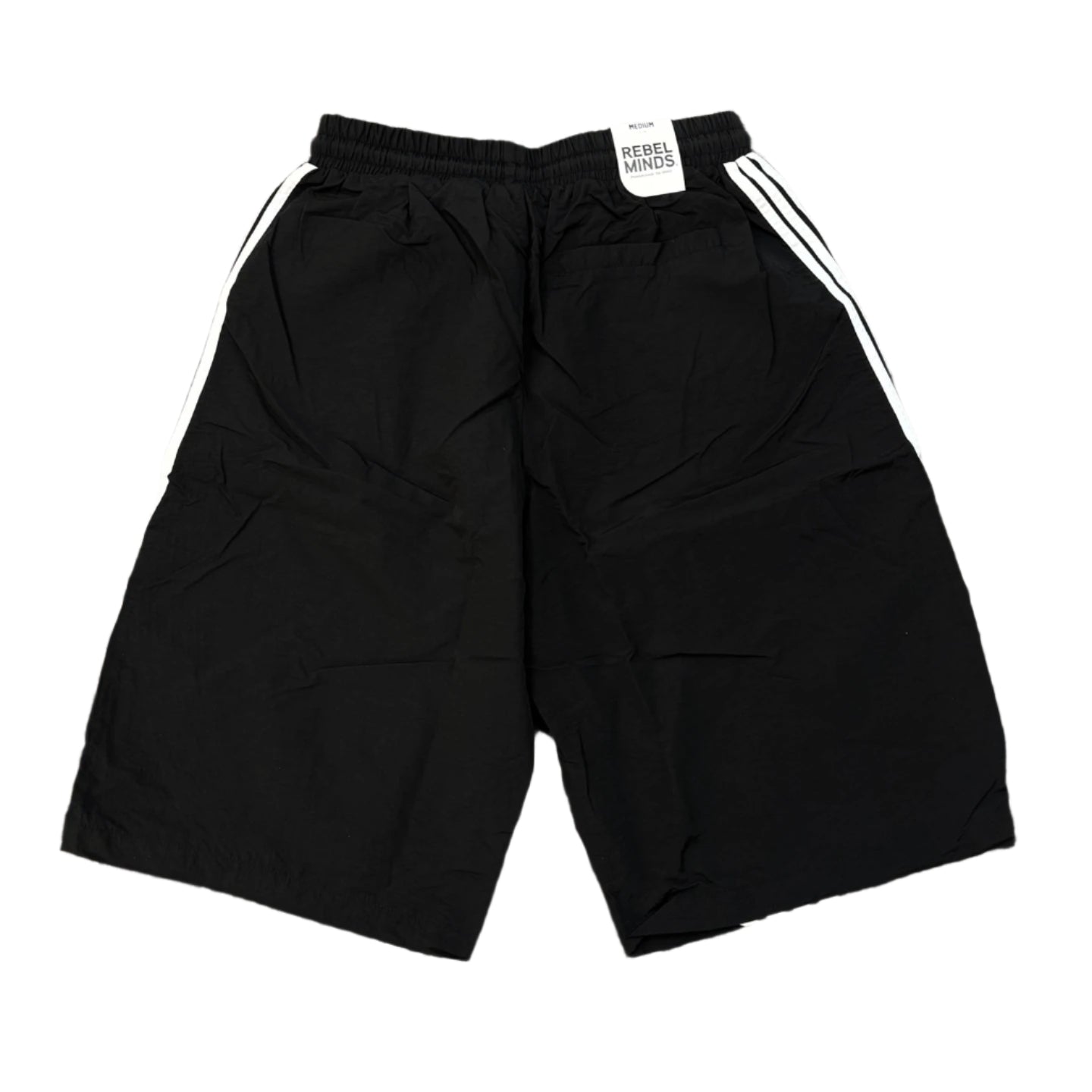 REBEL MINDS Baggy Loose Lightweight Stripe Shorts