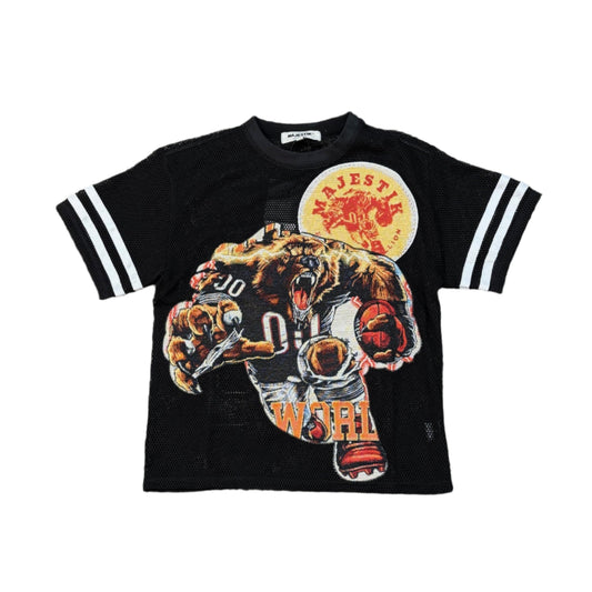 MAJESTIK Fearless Bear Mesh Tee
