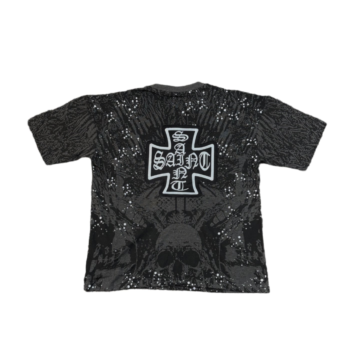 EVOLUTION Skull Graphic Cropped Tee