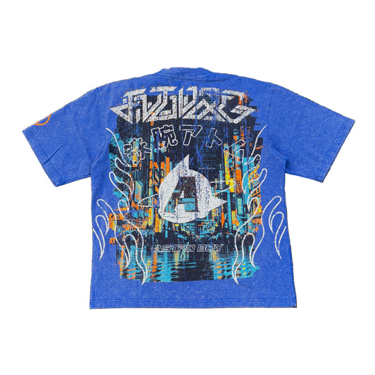 R3BEL x Astro Boy Night City Graphic Crop Tee