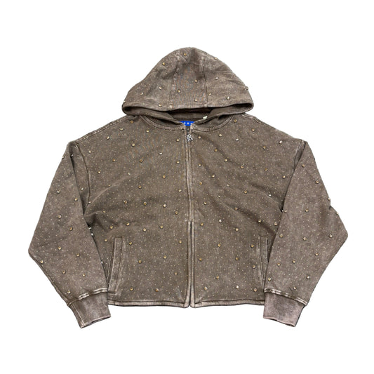 R3BEL Rhinestone Hoodie