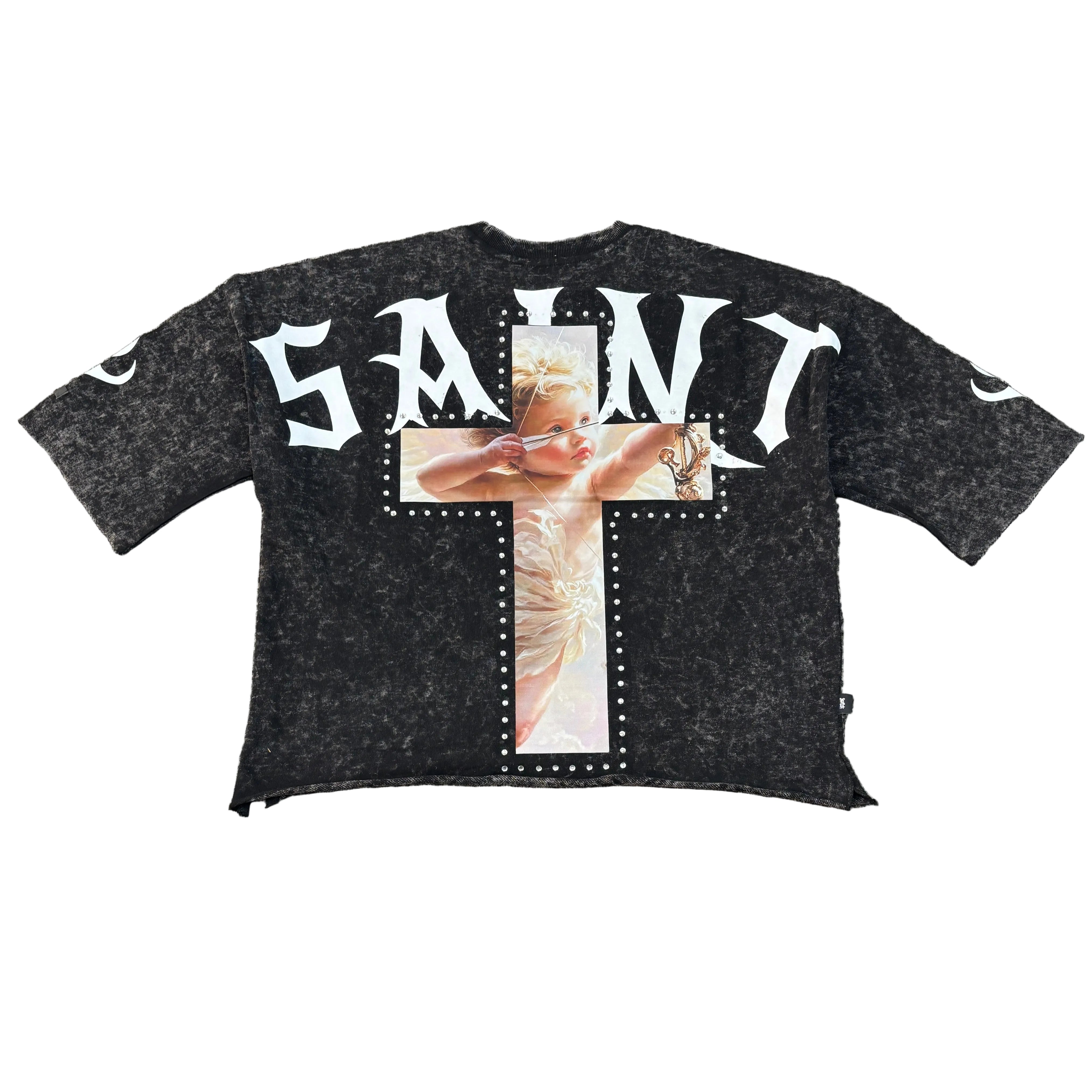 SWITCH Saint Graphic Cropped Tee – K MOMO