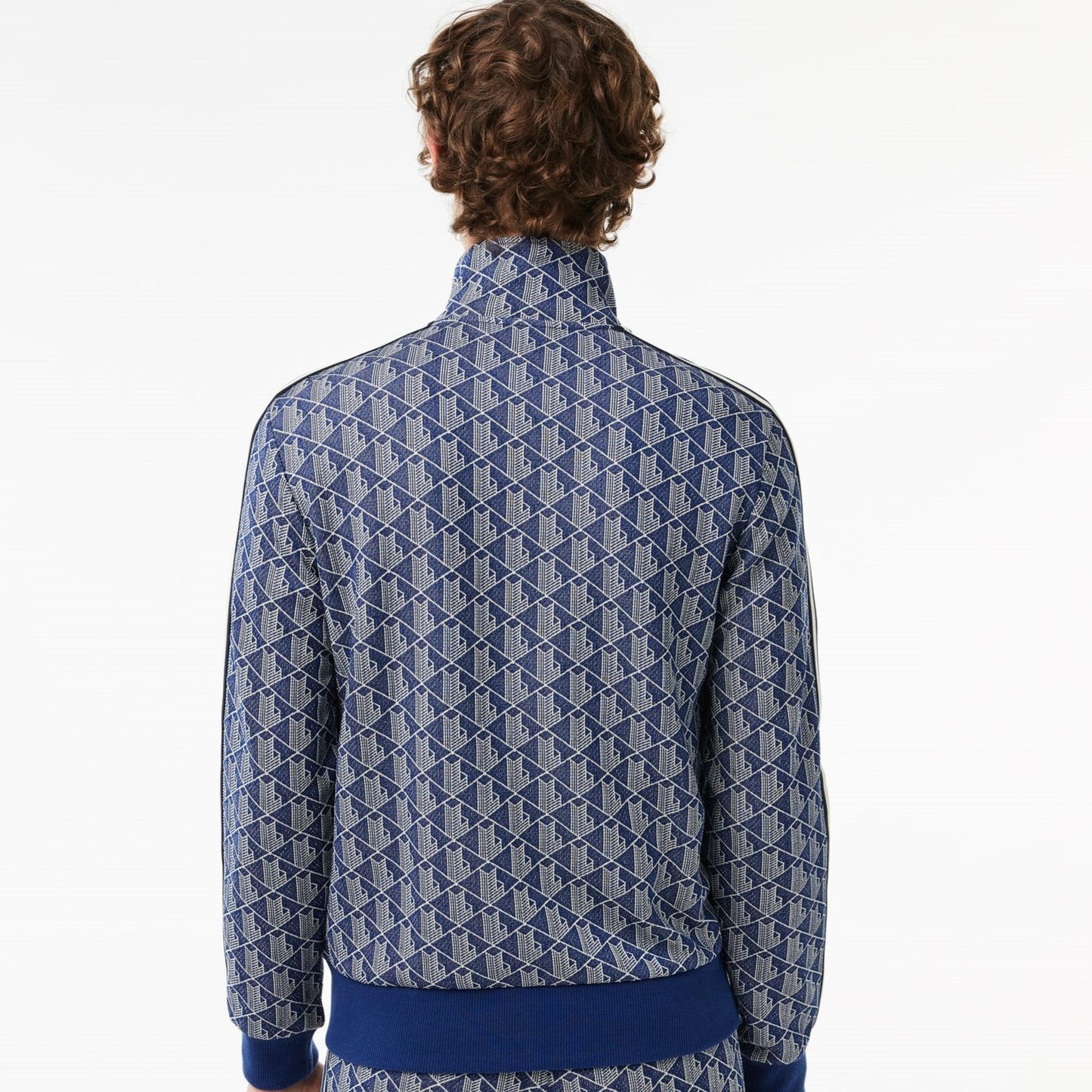 LACOSTE Men's Paris Monogram Zip-Up Sweatshirt