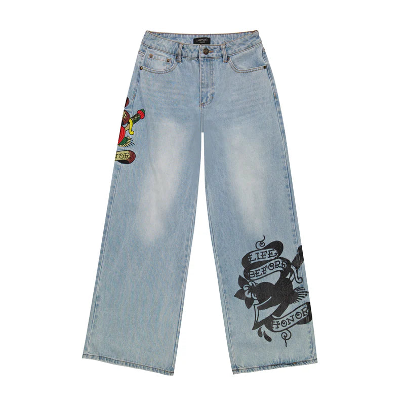 ED HARDY Honor Dagger Baggy Jean