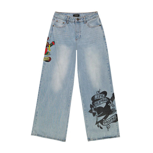 ED HARDY Honor Dagger Baggy Jean