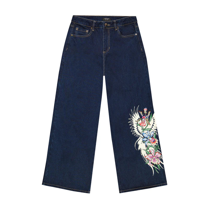 ED HARDY Orchids Baggy Jean