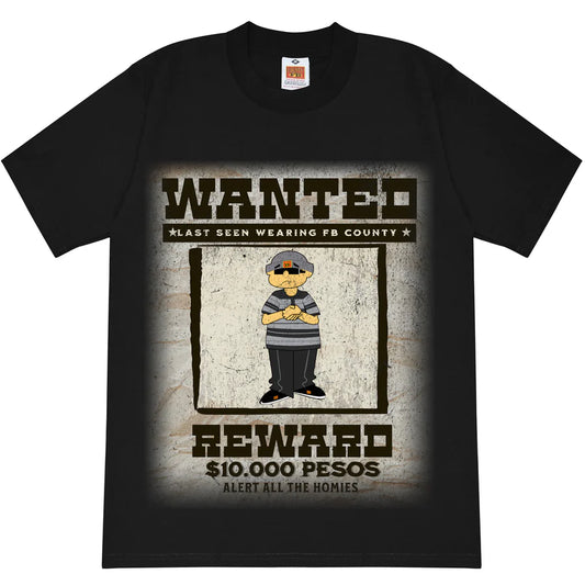 FB COUNTY Wanted Graphic Heavy Hard T-Shirts