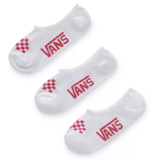 VANS Classic Canoodle Socks (3 PAIRS) - White/Pink