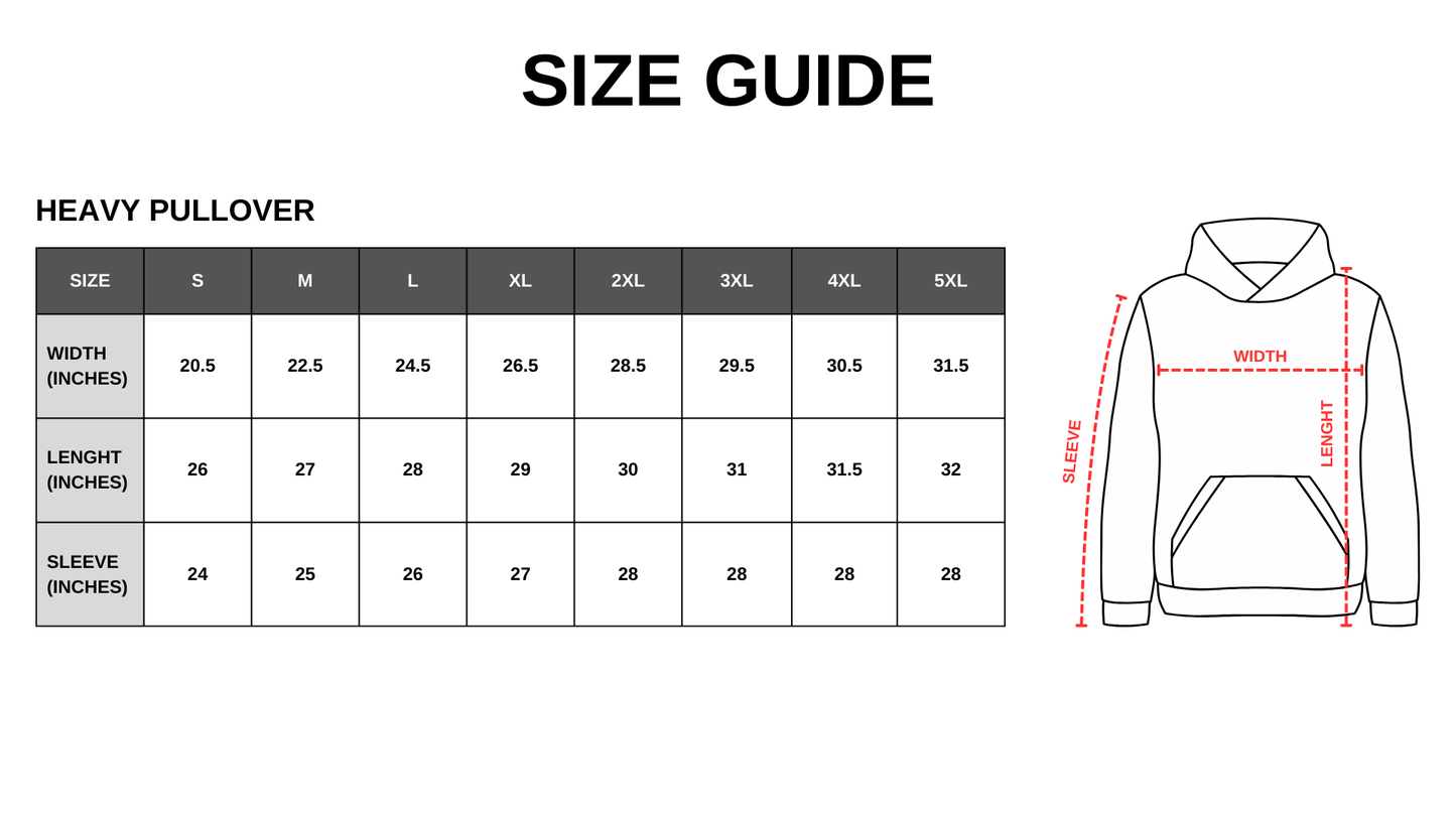 Heavyweight Pullover Fleece Hoodie