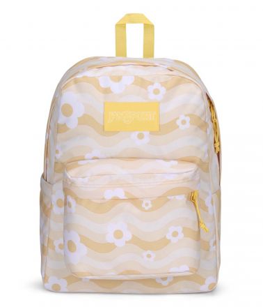 JanSport Superbreak Plus Backpack - Flower Power Yellow JanSport Superbreak Plus Backpack - Flower Power Yellow