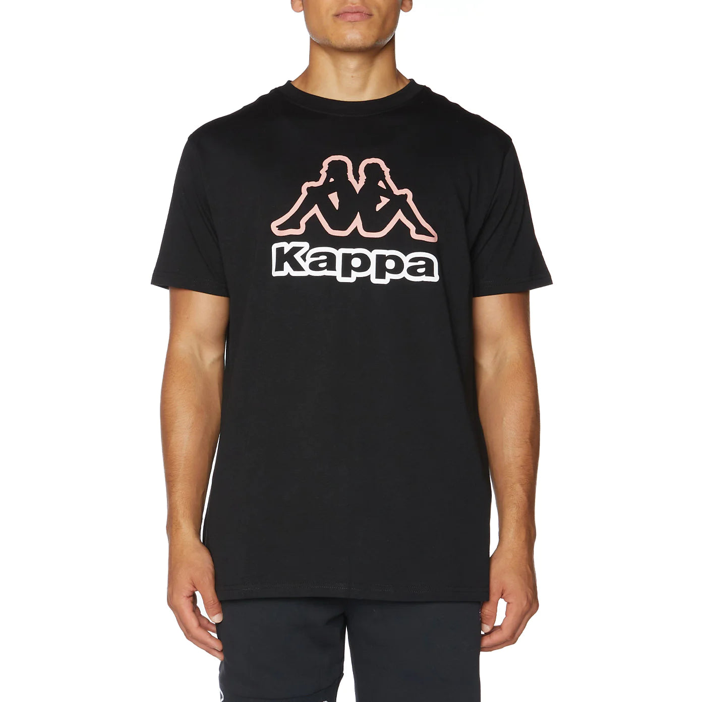 Kappa Ostesso Logo Graphic T Shirt Jet Black