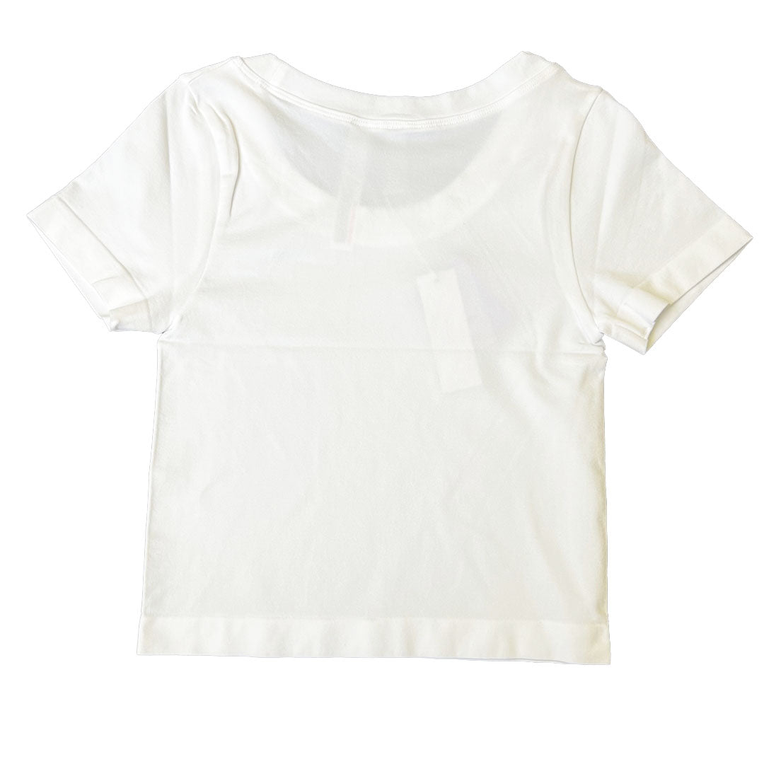 Solid Short Sleeve Crop Top T-Shirt