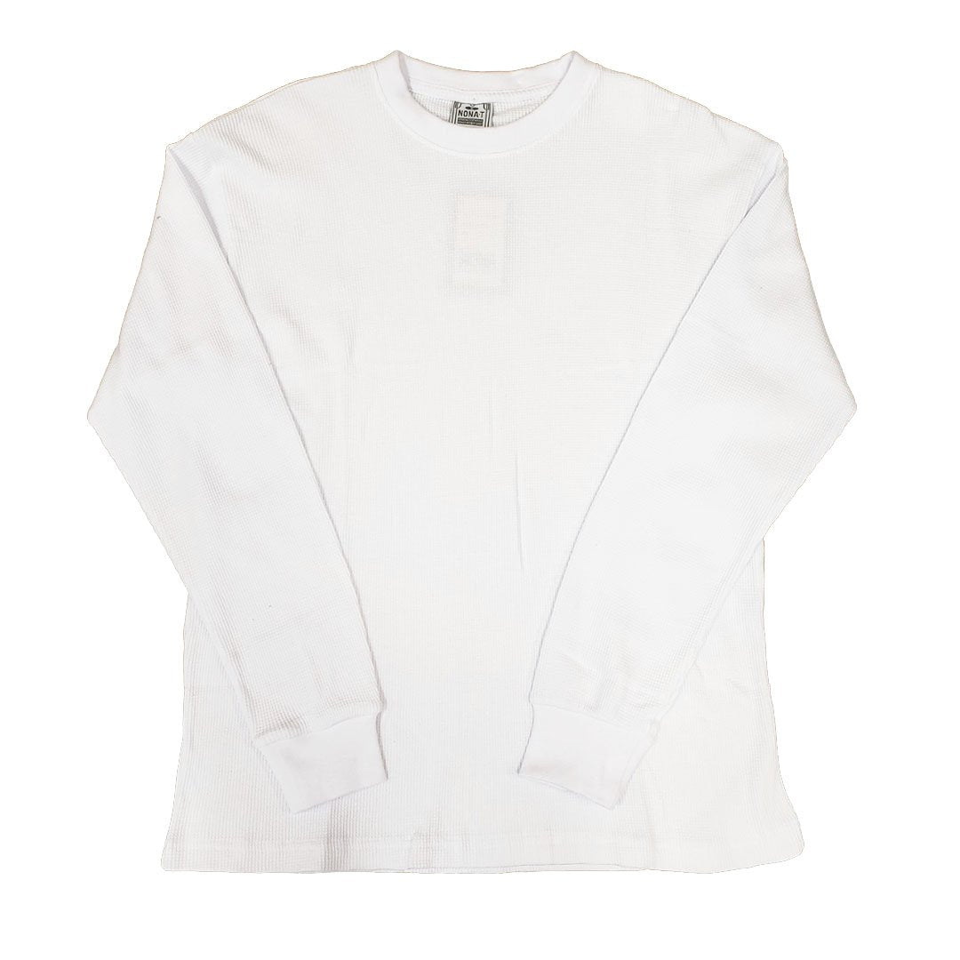 White Long Sleeve Thermal T-Shirt