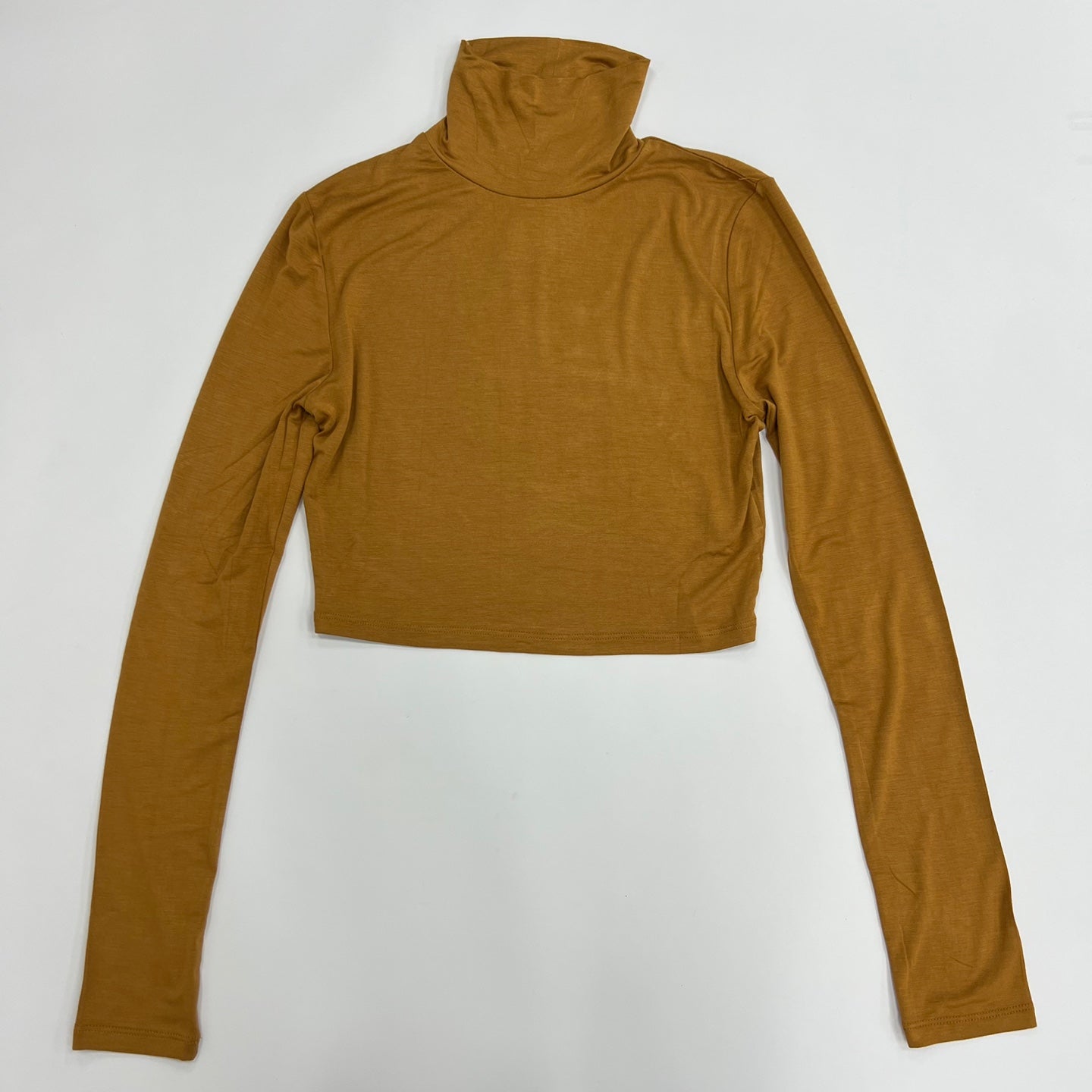Women's Turtleneck Crop Top T-Shirt