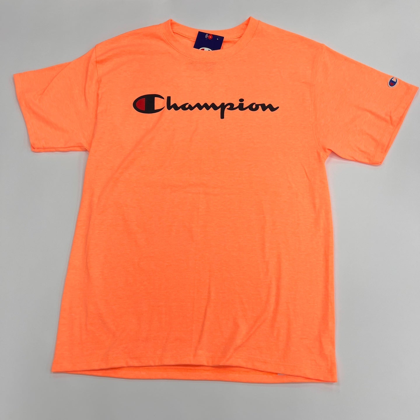 Manhattan cel bewaker Champion Neon Orange Short Sleeve T-Shirt – K MOMO