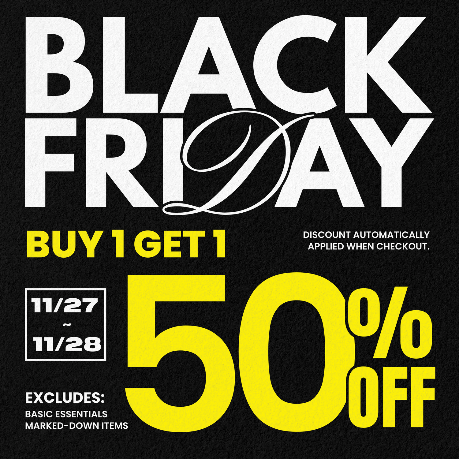 BLACK FRIDAY SALE