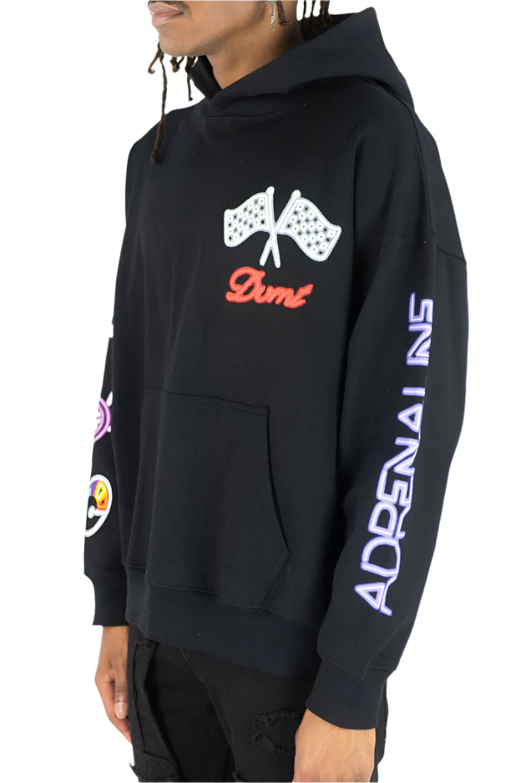 DVMT Junkies Acid Wash Oversized Hoodie