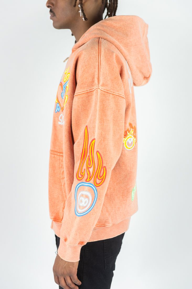 DVMT Showtime Acid Wash Oversized Hoodie