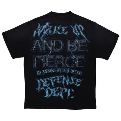 FIRST ROW Be Fierce Heavy Washed Graphic T-Shirt