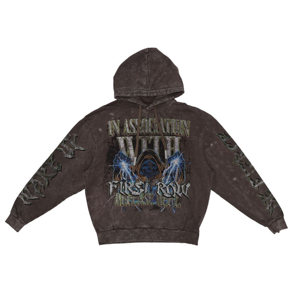 FIRST ROW Defense Dept. Heavy Washed Graphic Hoodie – K MOMO