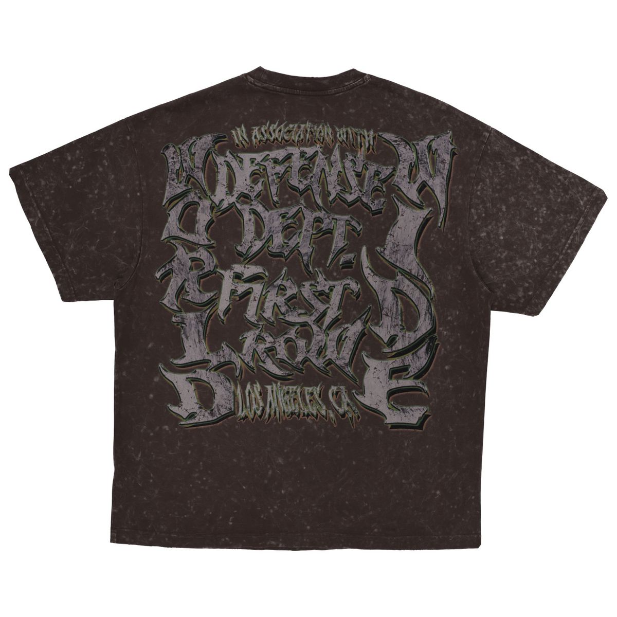 FIRST ROW Defense Dept. Heavy Washed Graphic T-Shirt