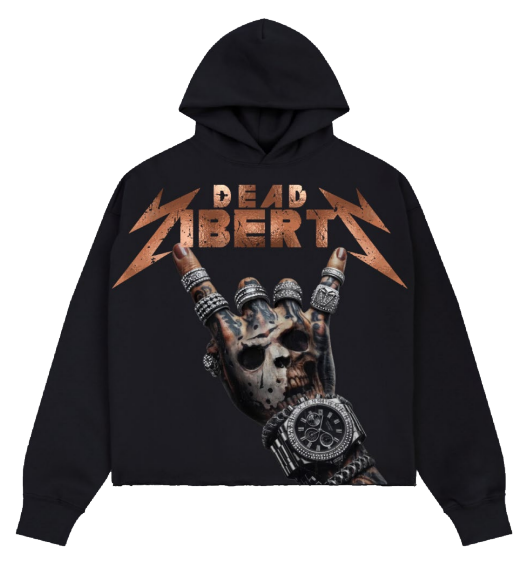 ROKU STUDIO Dead Liberty Cropped Graphic Hoodie