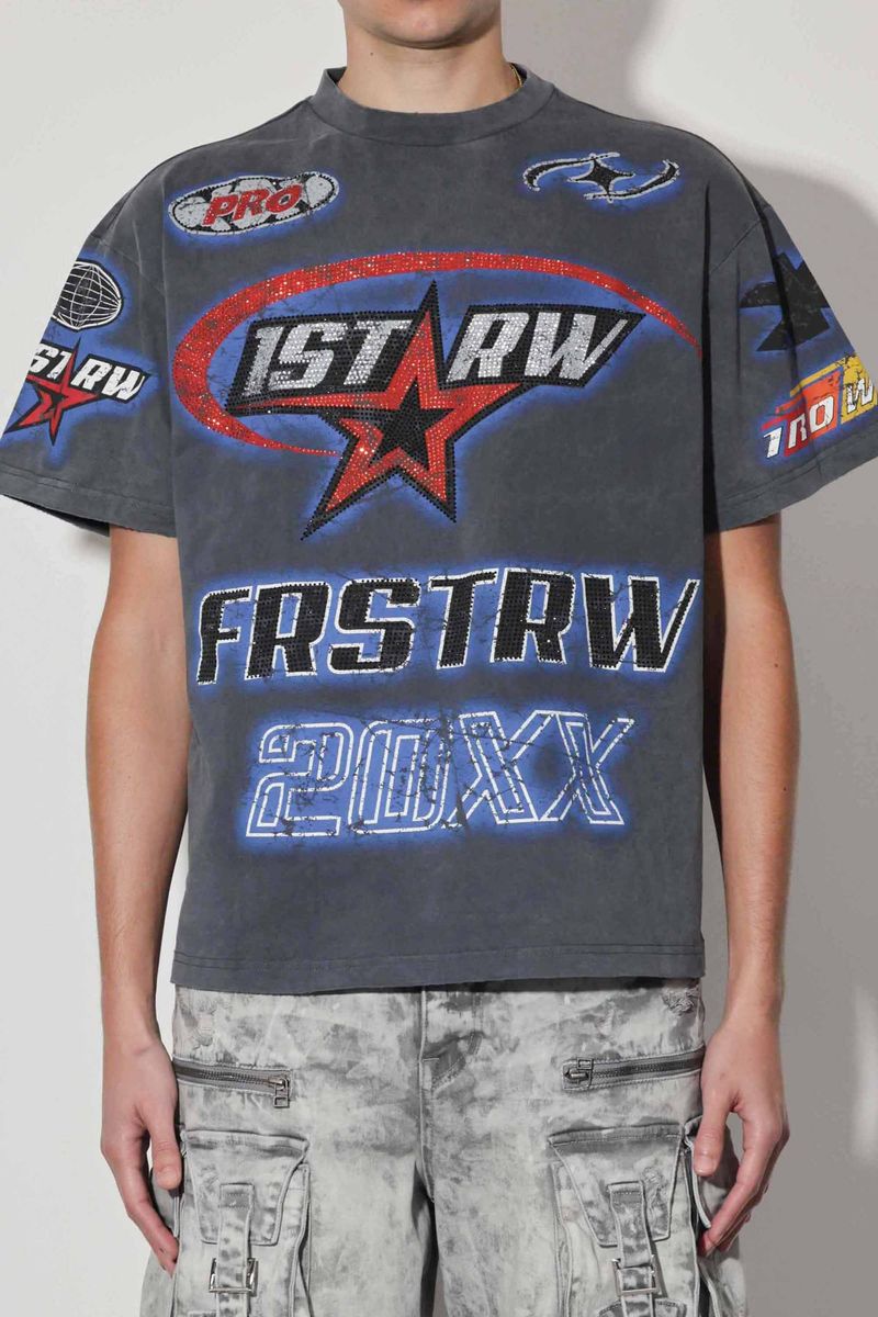 FIRST ROW Fast Life Racing Logo Tee