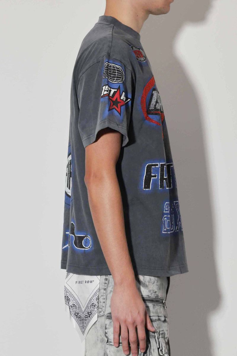 FIRST ROW Fast Life Racing Logo Tee