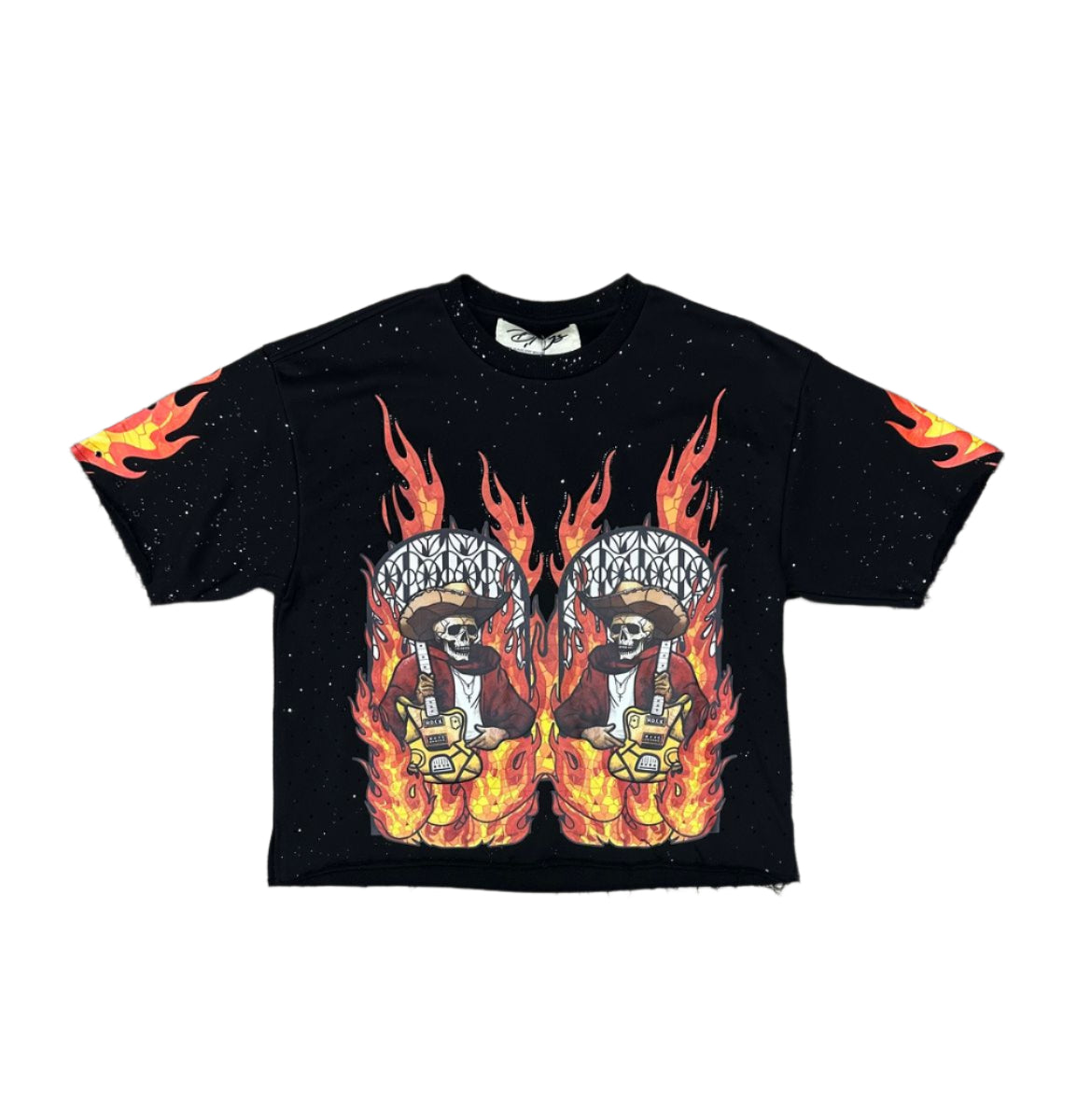 BKYS On Fire F-Terry Cropped Tee