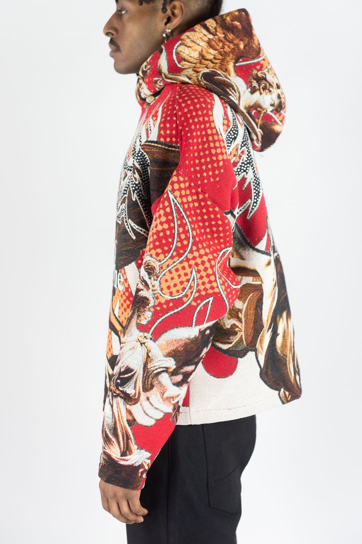 REBEL MINDS Heaven Rhinestone Tapestry Hoodie